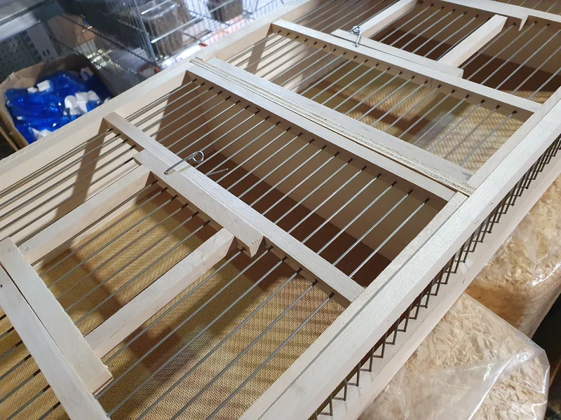 Doppelte Transportkiste aus Holz 68 x 30 x 11