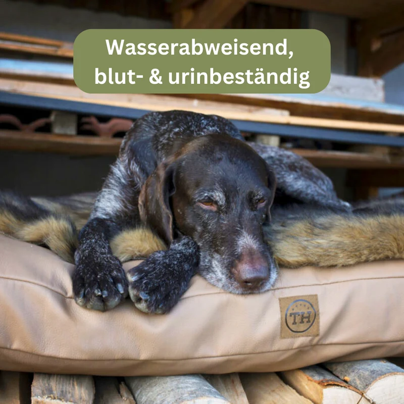Orthopädisches Hundekissen - Jagdlich Leder
