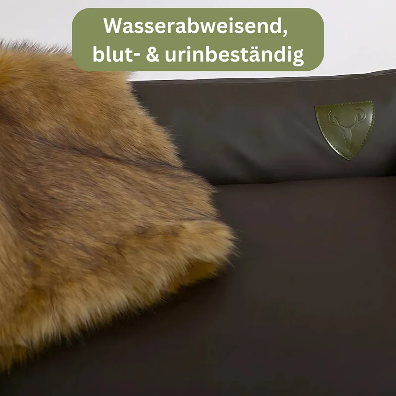 Bezug - Jagdlich Leder für Hundebetten von Traumhund®