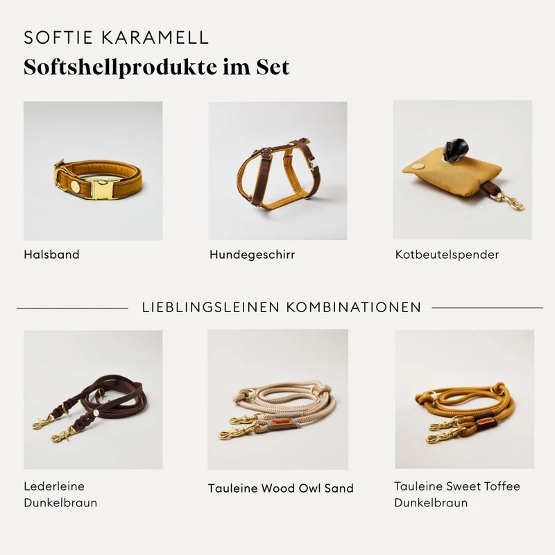 Hundegeschirr Softie KARAMELL