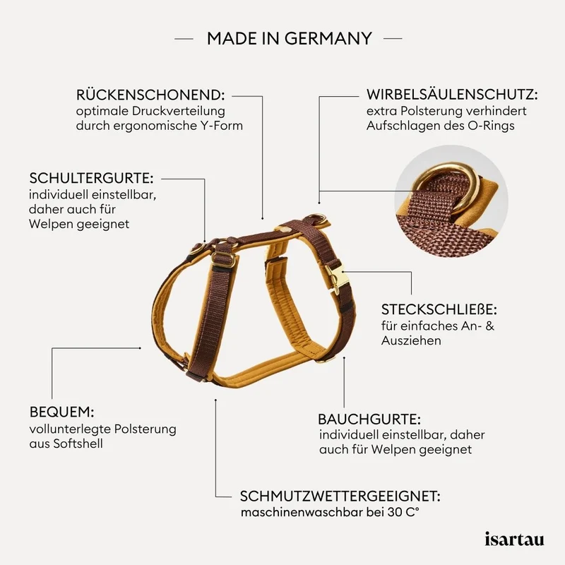 Hundegeschirr Softie KARAMELL