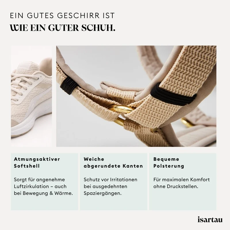 Hundegeschirr Softie KARAMELL