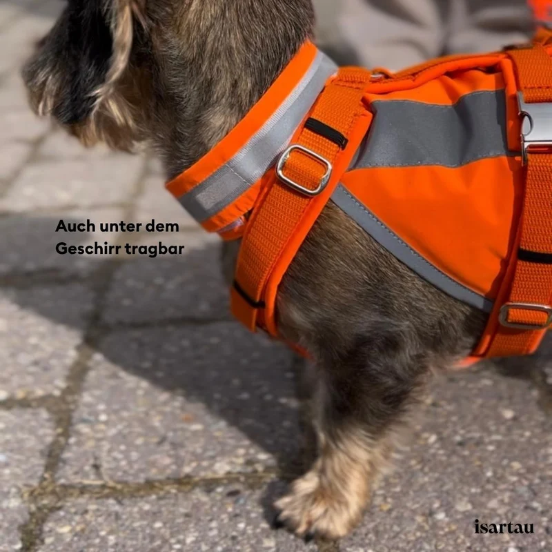 Hundewarnweste Neonorange