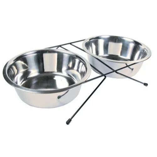 Trixie Ständer mit 2 Stahlnäpfen 2,8L