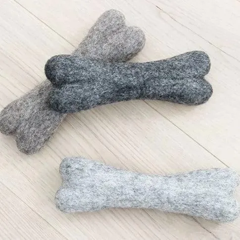 Wooldot Toy Dog Bones – Kastanienbraun