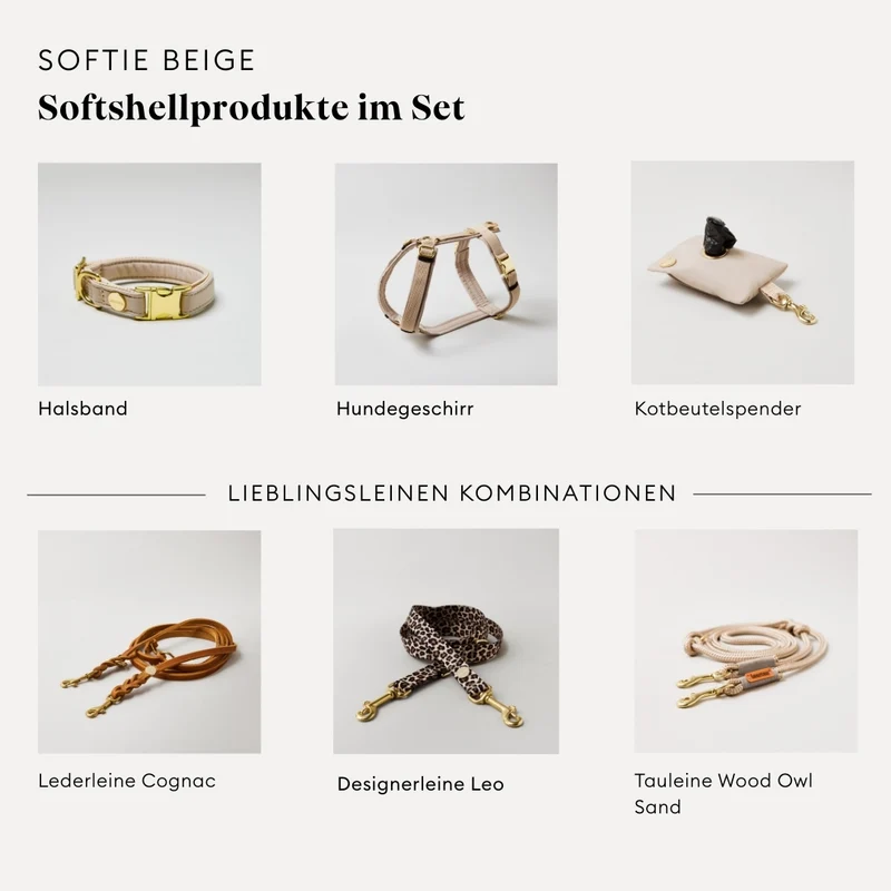 Welpenhalsband Softie BEIGE