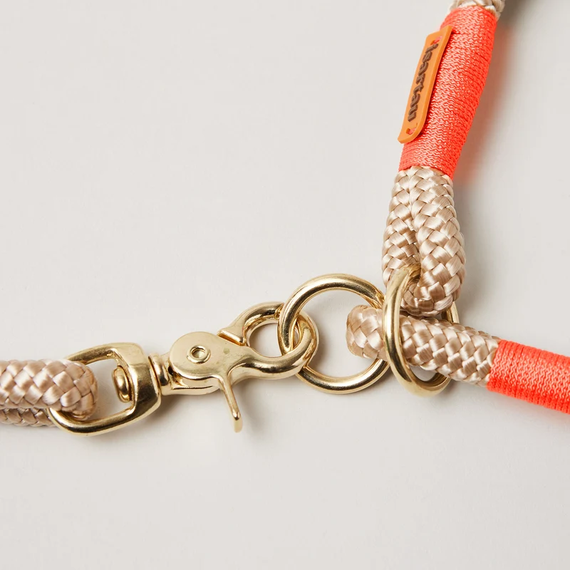 Zugstopp-Halsband Wood Owl NEONORANGE