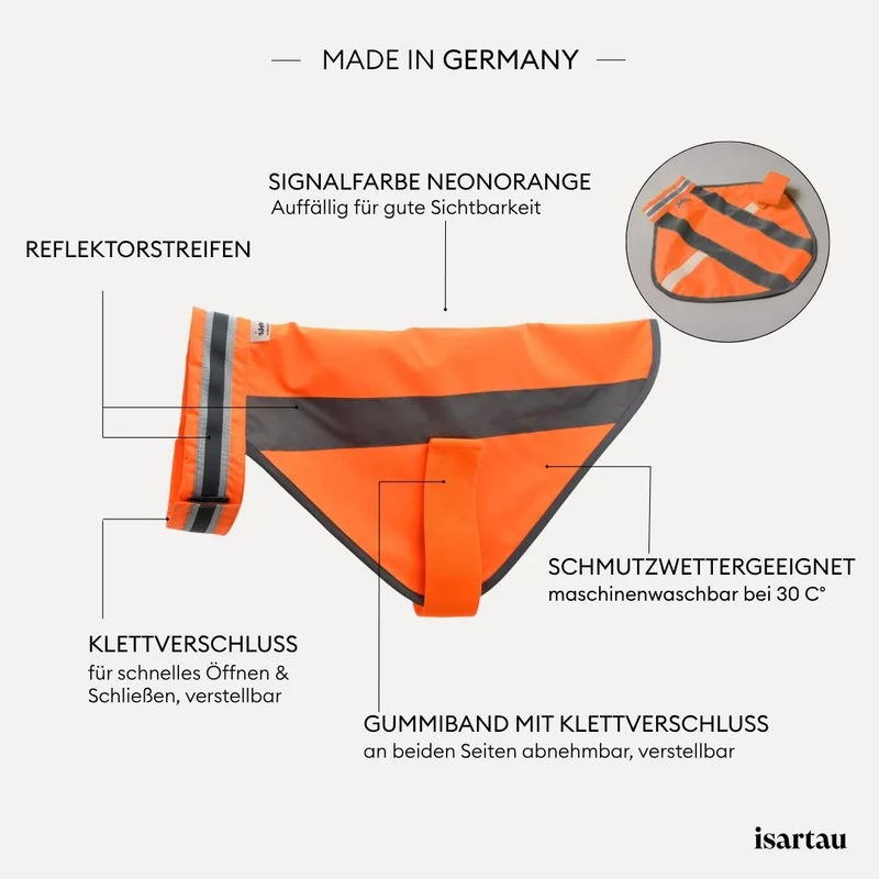 Hundewarnweste Neonorange