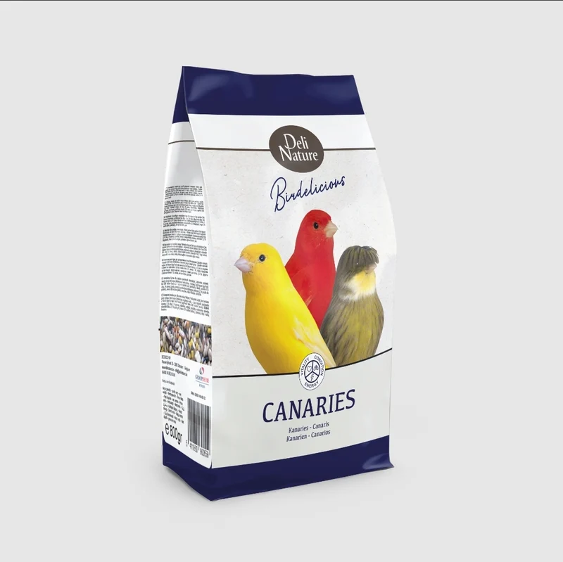 Birdelicious Kanarienvögel 2,5 kg – Komplettmischung – Kanarienvogelmischung + 4 zusätzliche Zusätze.