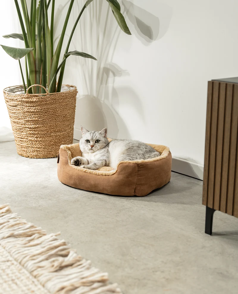 Katzenbett mit Wendekissen