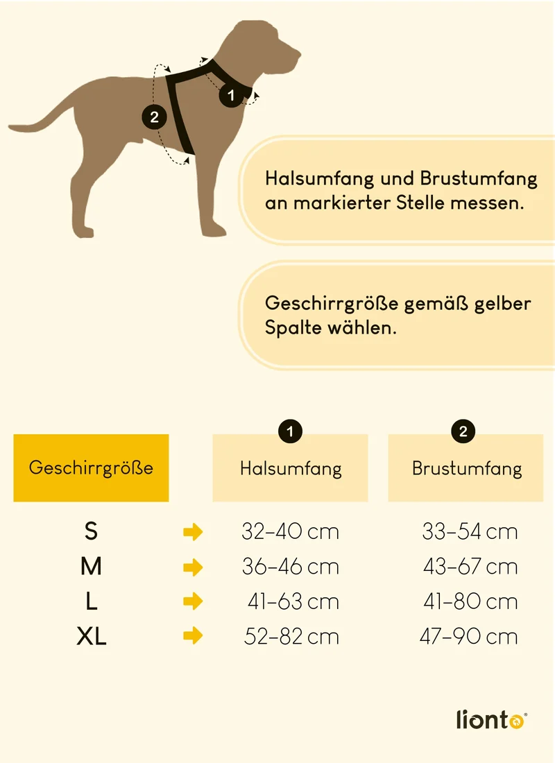 Hundegeschirr gepolstert und reflektierend