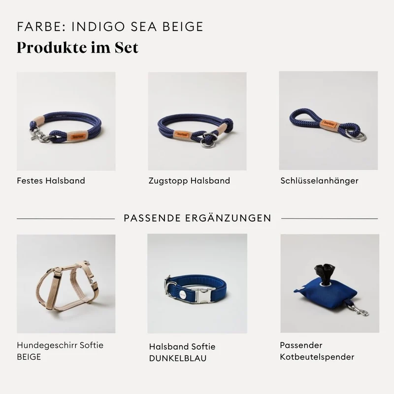 Tauleine Indigo Sea BEIGE, 190 cm (Standard)