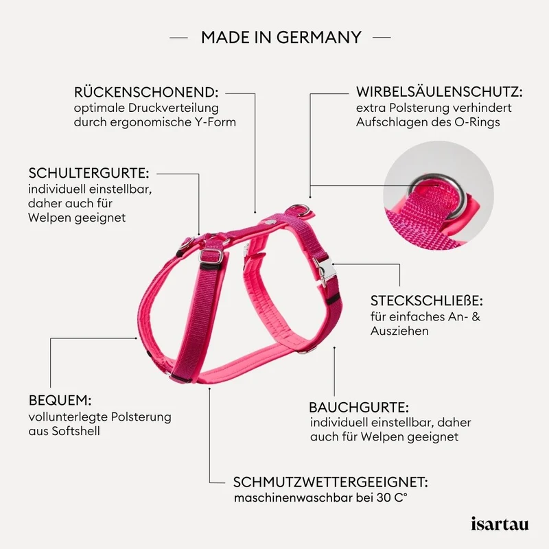 Hundegeschirr Softie NEONPINK