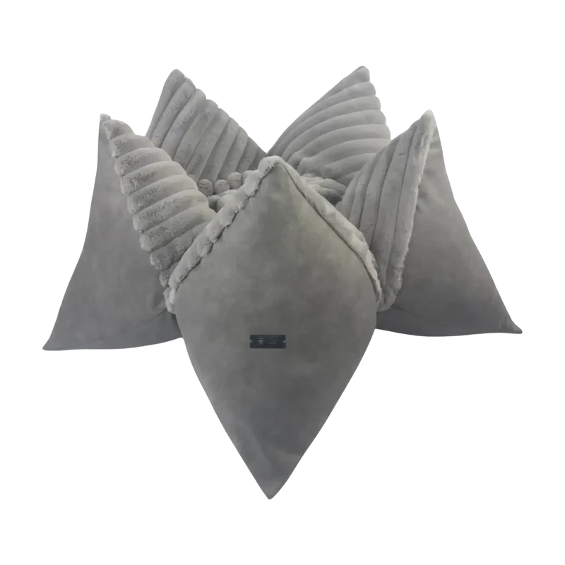Cozyluxe Grau Kissen