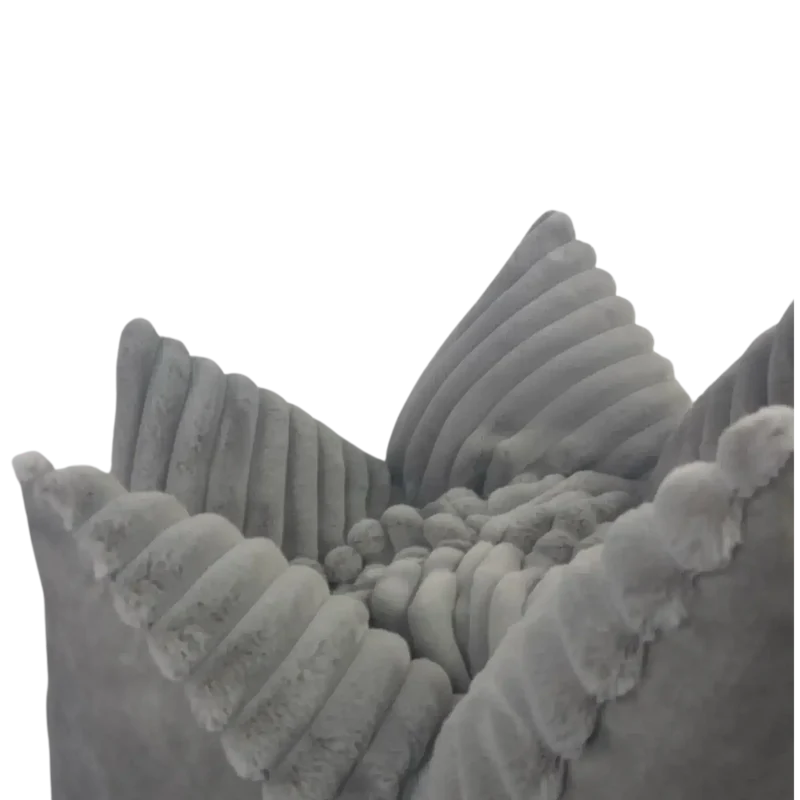 Cozyluxe Grau Kissen