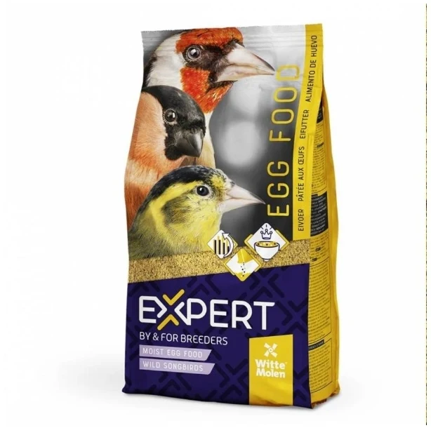 EXPERTEN-Eifutter für Wildvögel – 1 kg – 15.6 % Protein, Insekten, Gammarus – Witte Molen