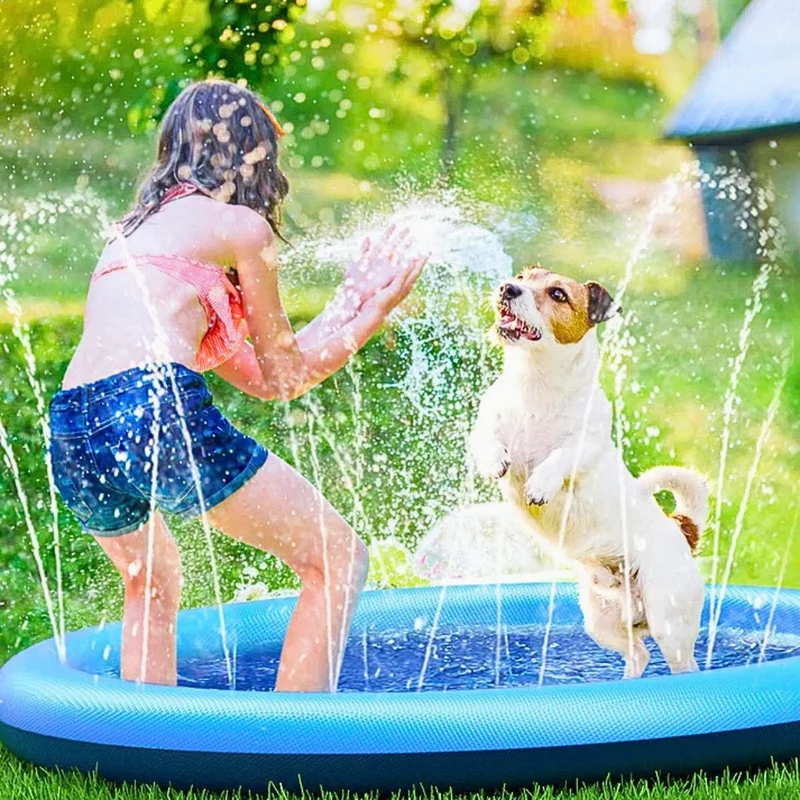Hundepool mit Fontäne – rutschfest & bissfest – HUNDESCHATZ™