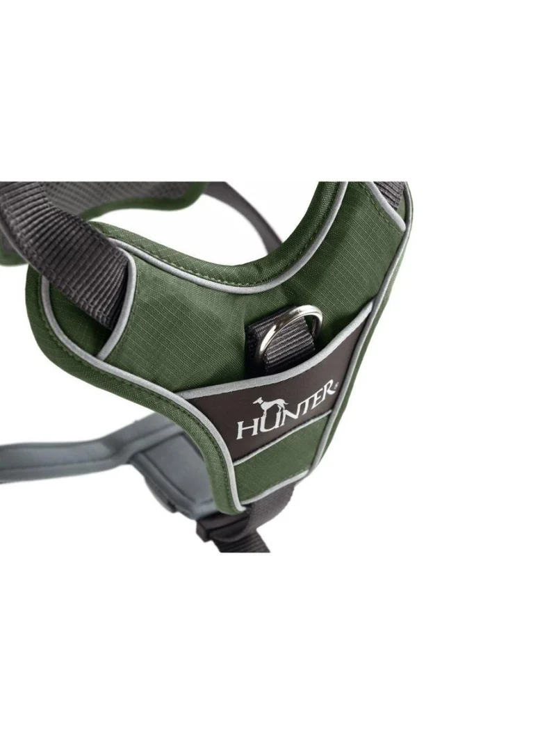 Hunter Geschirr „Divo“ – Grün/Grau