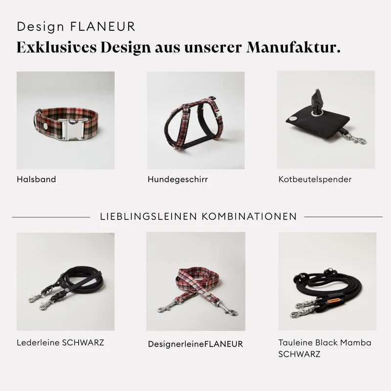 Designerleine FLANEUR, 250 cm (Umhängeleine)