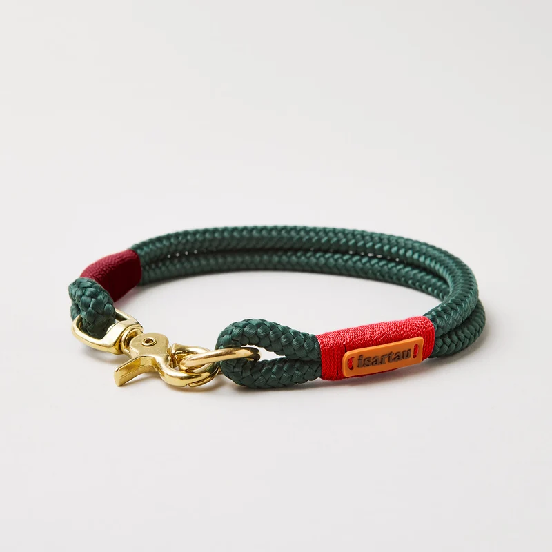 Festes Halsband Evergreen ROT-BURGUNDER