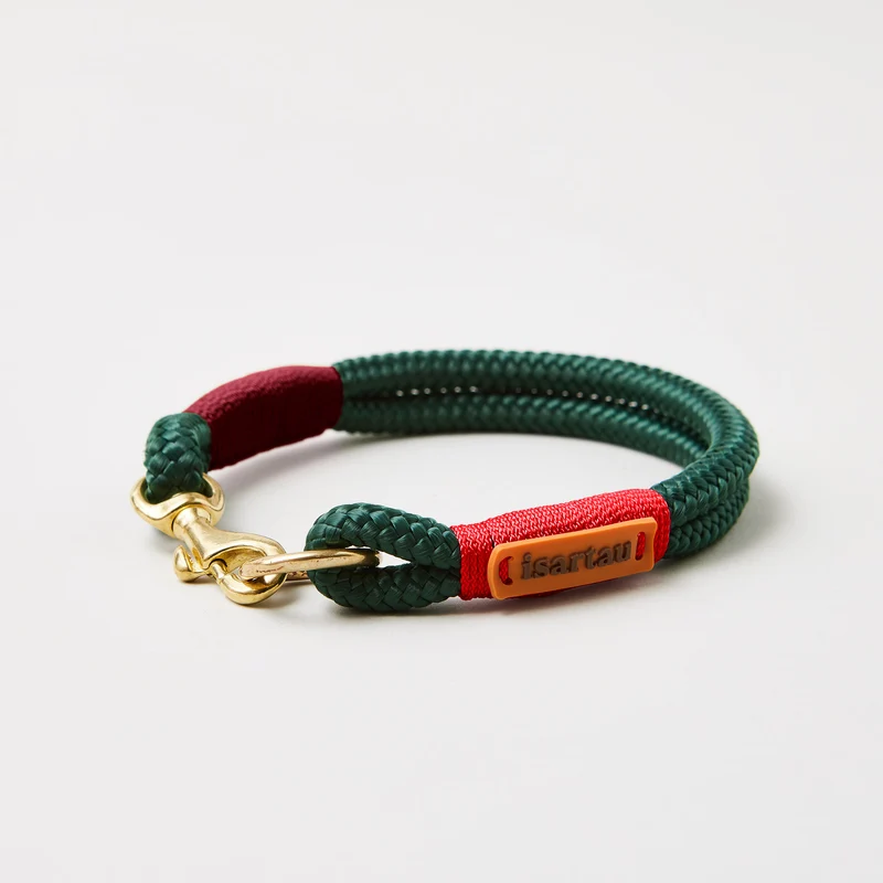Festes Halsband Evergreen ROT-BURGUNDER
