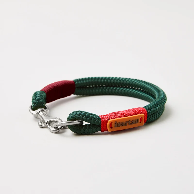 Festes Halsband Evergreen ROT-BURGUNDER