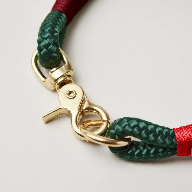 Festes Halsband Evergreen ROT-BURGUNDER
