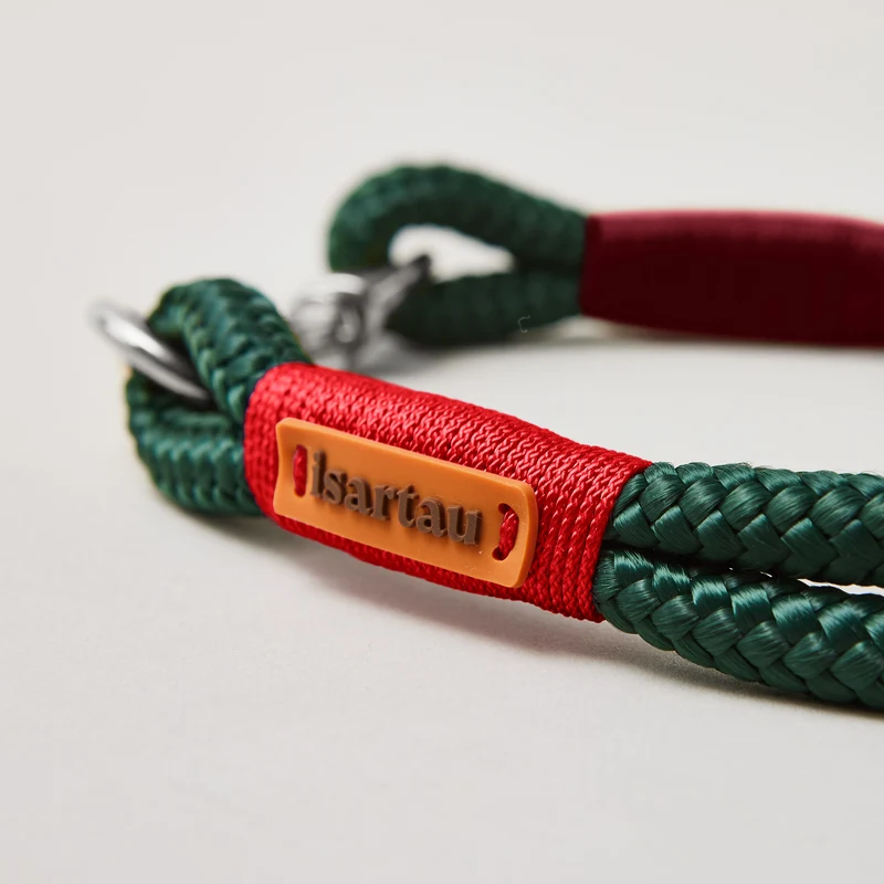Festes Halsband Evergreen ROT-BURGUNDER