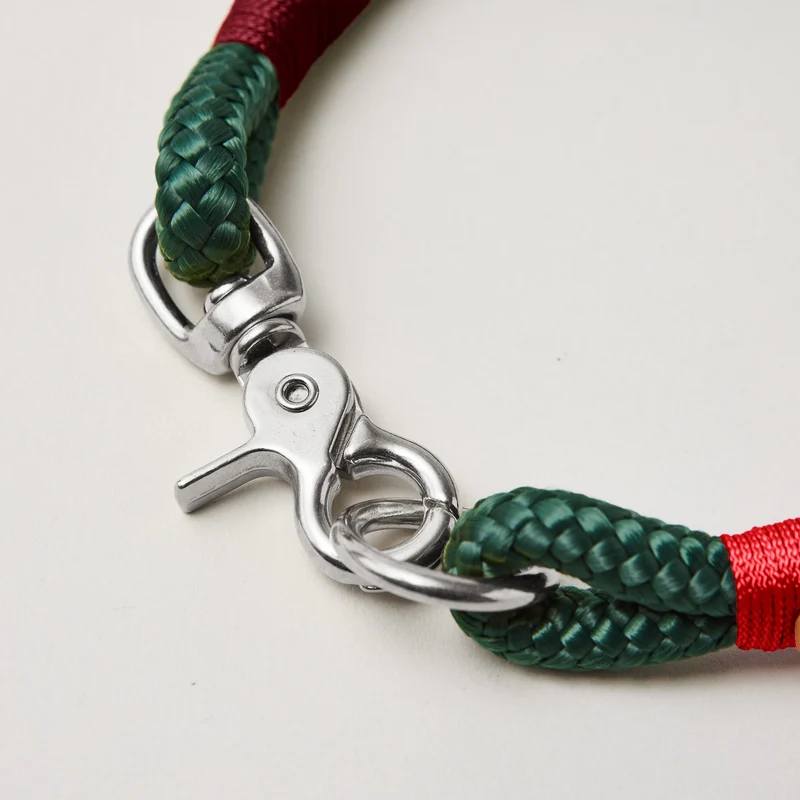 Festes Halsband Evergreen ROT-BURGUNDER