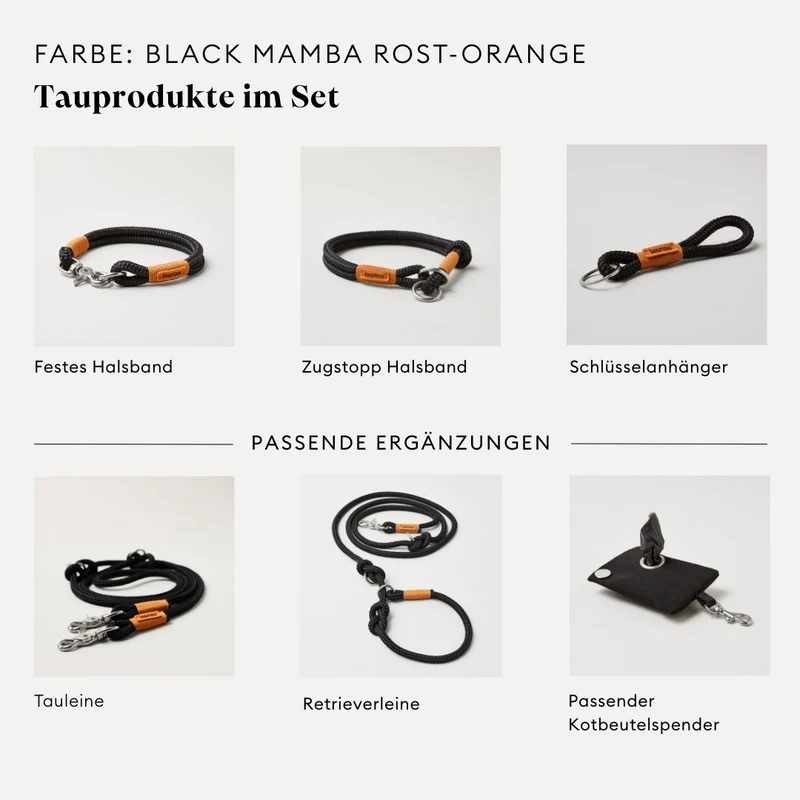 Tauleine Black Mamba ROST-ORANGE, 190 cm (Standard)