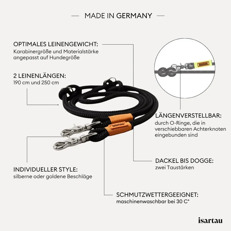 Tauleine Black Mamba ROST-ORANGE, 190 cm (Standard)