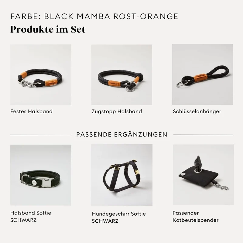 Tauleine Black Mamba ROST-ORANGE, 190 cm (Standard)