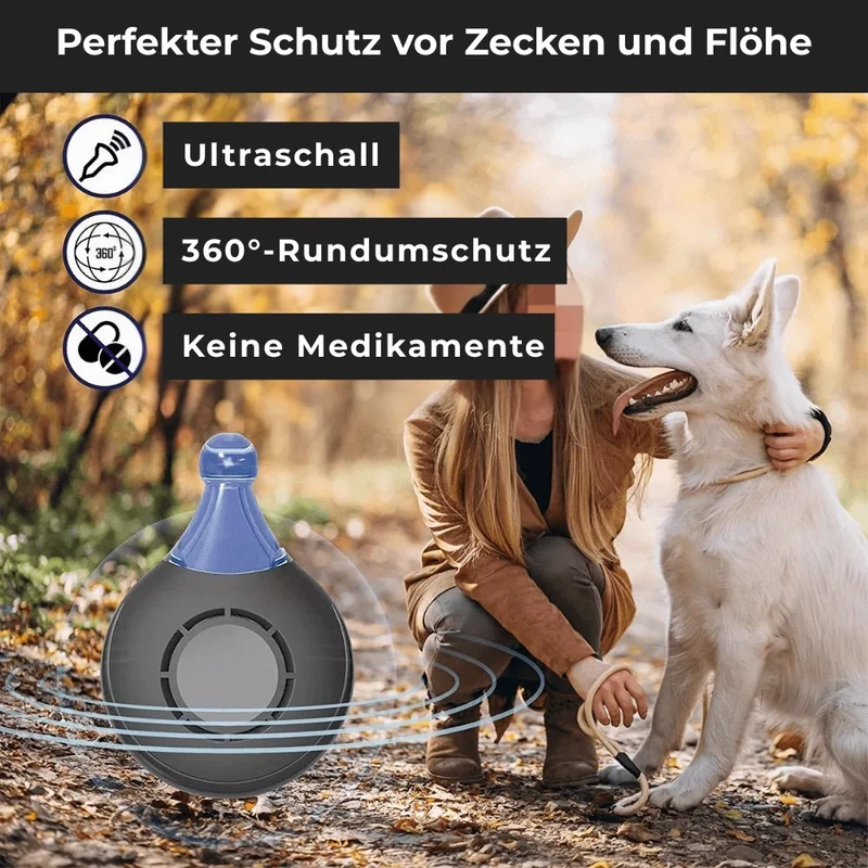 Floh- & Zeckenhalsband „Protecto“ – HUNDESCHATZ™