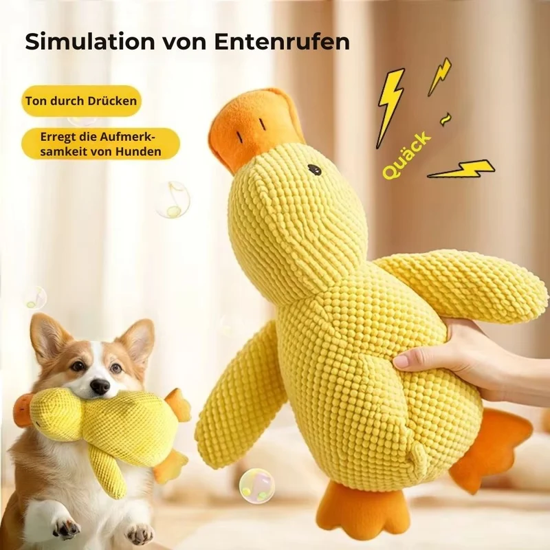 Hundespielzeug „Quietschente“ – HUNDESCHATZ™