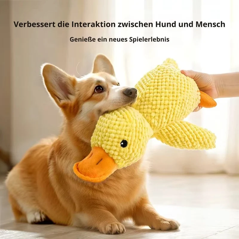 Hundespielzeug „Quietschente“ – HUNDESCHATZ™