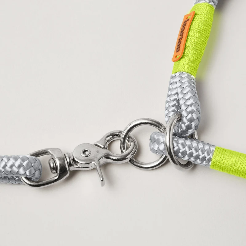 Zugstopp-Halsband Pebble Stone NEONGELB