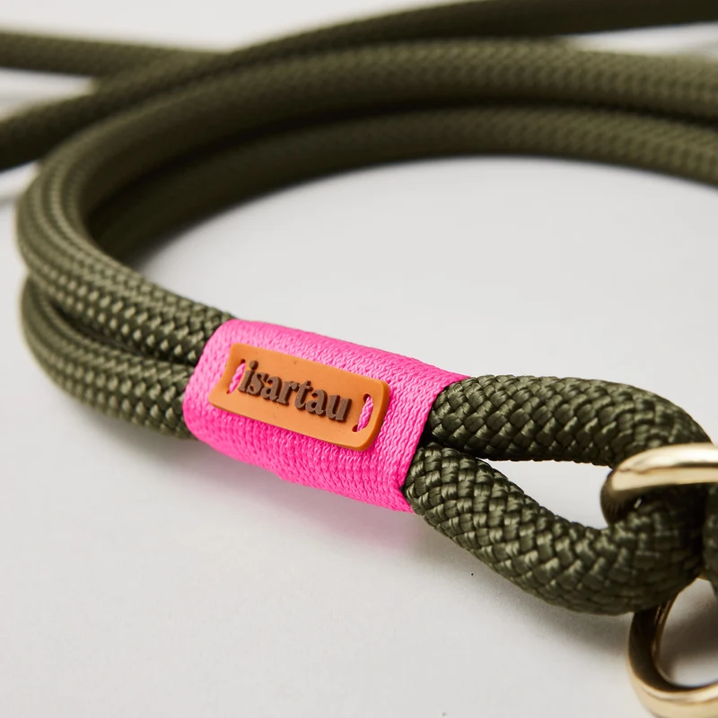 Zugstopp-Halsband Olive Grove NEONPINK