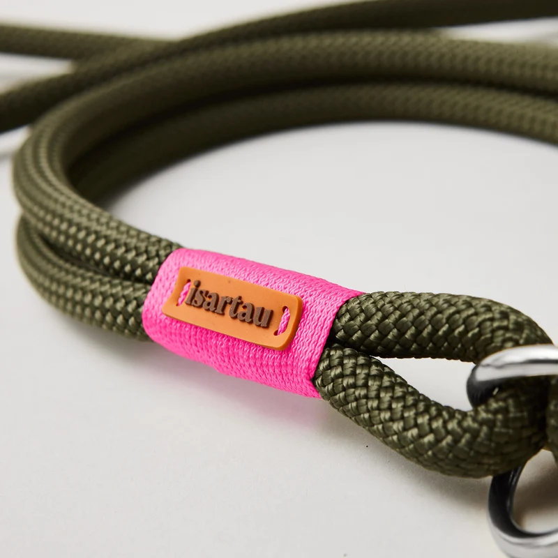 Zugstopp-Halsband Olive Grove NEONPINK