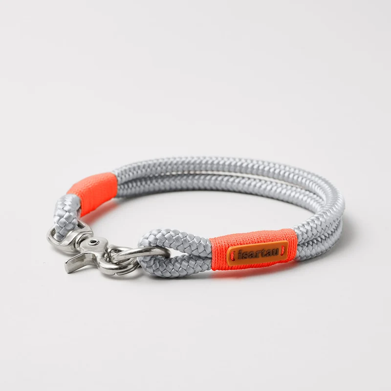 Festes Halsband Pebble Stone NEONORANGE