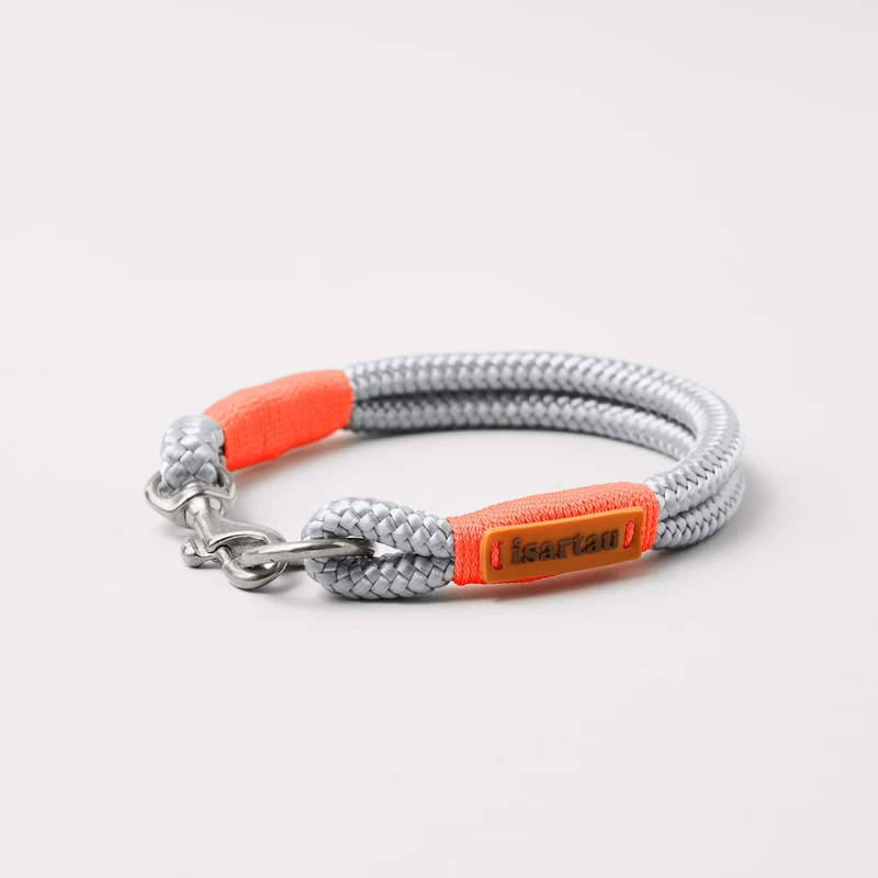 Festes Halsband Pebble Stone NEONORANGE