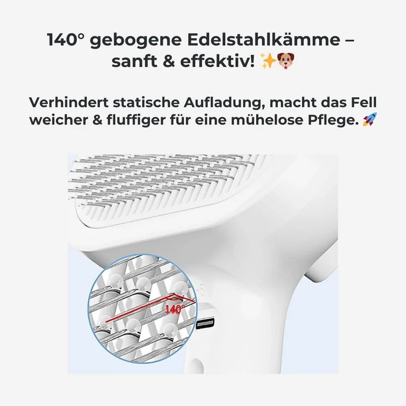 Hundebürste „SteamGroom Pro“ – HUNDESCHATZ™