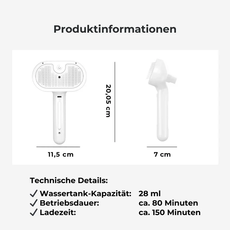 Hundebürste „SteamGroom Pro“ – HUNDESCHATZ™