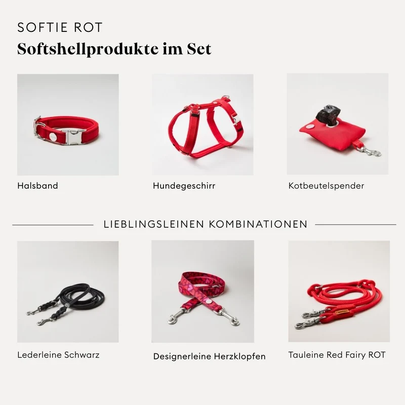Welpenhalsband Softie ROT