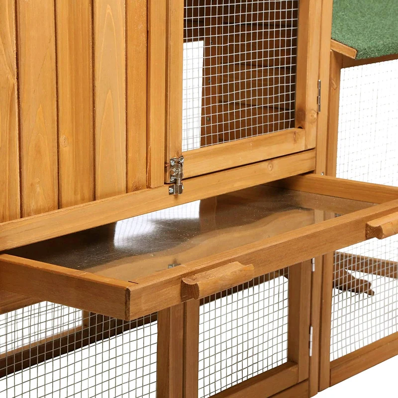 Kaninchenstall Kleintiergehege Hasenvilla 147x52x85 cm