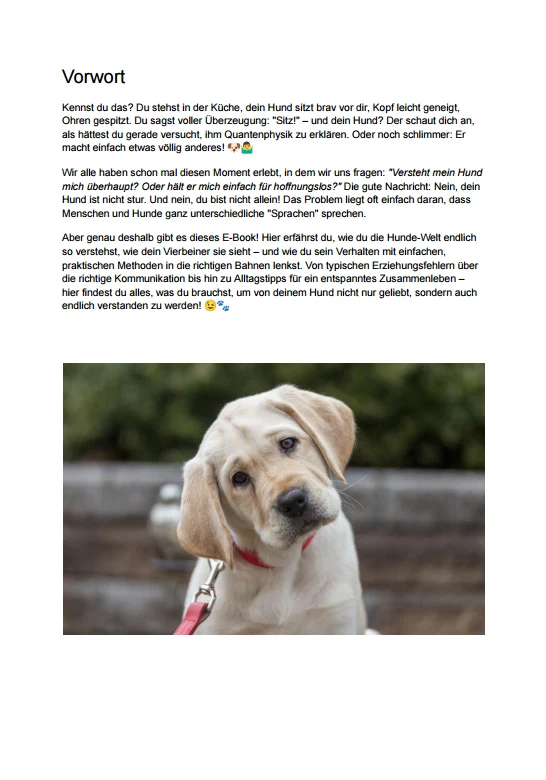 E-Book „Mein Hund verstehen“ – HUNDESCHATZ™