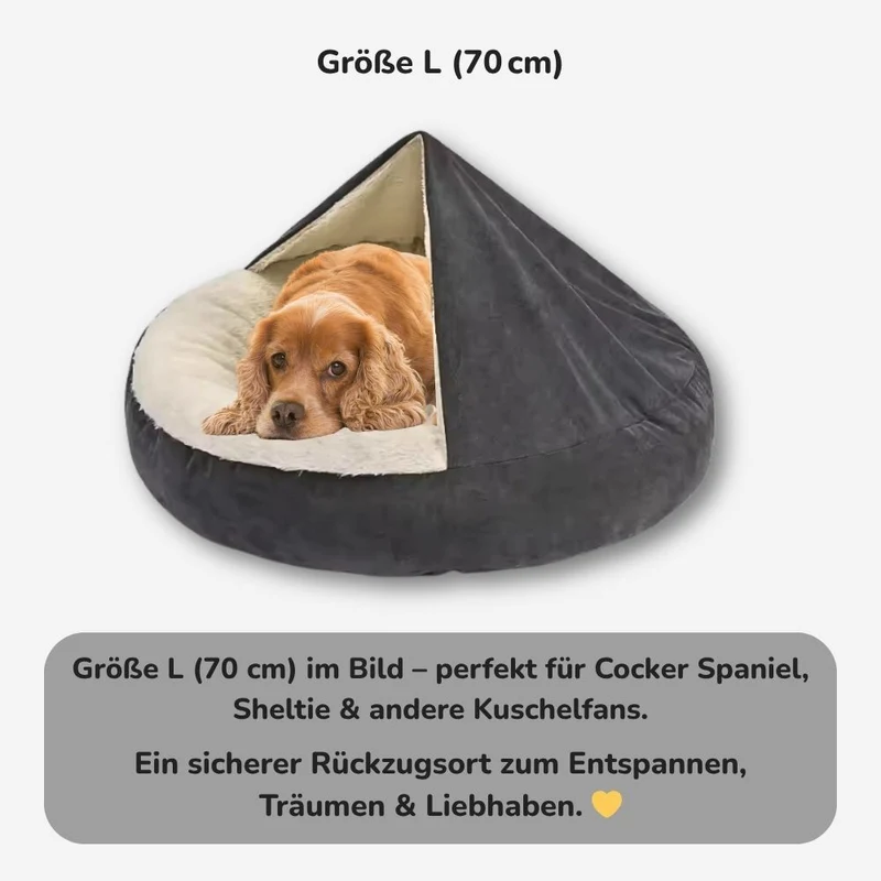 Hundehöhle „CalmCave“ – HUNDESCHATZ™