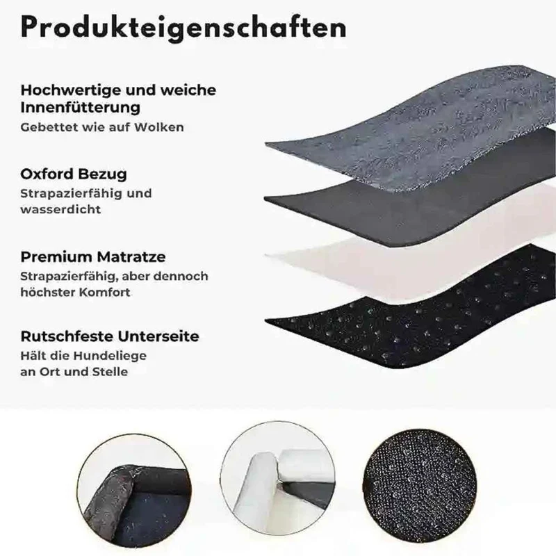 Orthopädisches Hundebett „Elegance“ - HUNDESCHATZ™