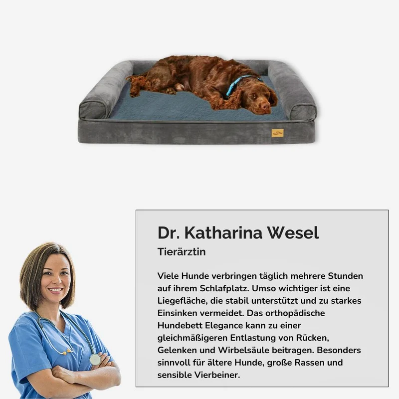 Orthopädisches Hundebett „Elegance“ - HUNDESCHATZ™