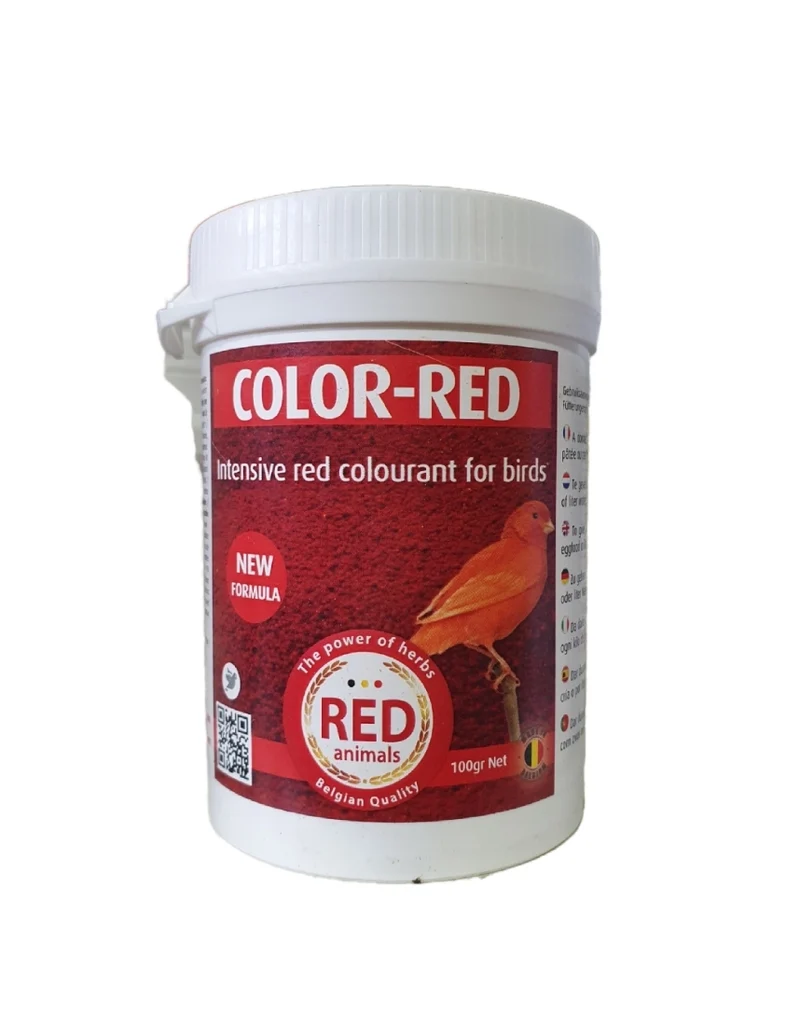 Color-Red 100 Gramm (roter Farbstoff und mit Cholin für die Leber) Red Animals