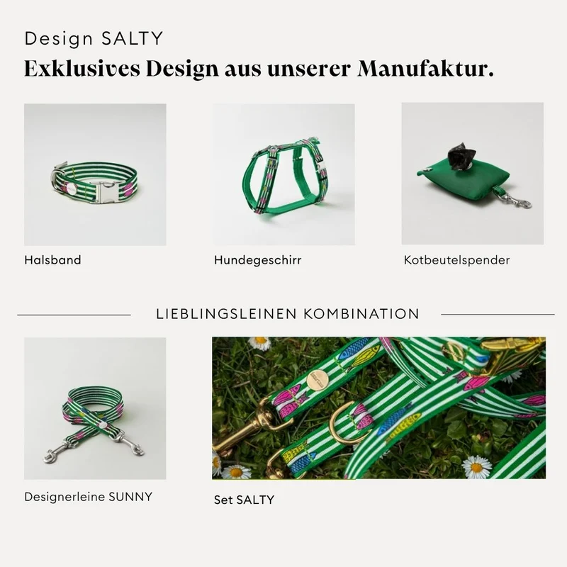 Designerleine SALTY, 250 cm (Umhängeleine)